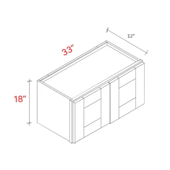 Shaker White 33_w X 18_h Wall Cabinet