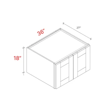 Shaker White 36_w X 18_h X 27_d Wall Cabinet
