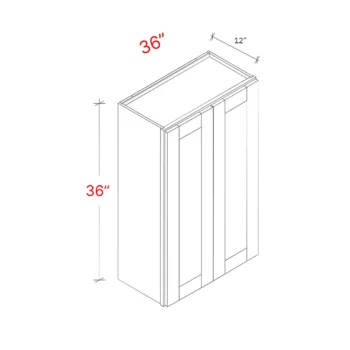 Shaker White 36"w X 36"h Wall Cabinet