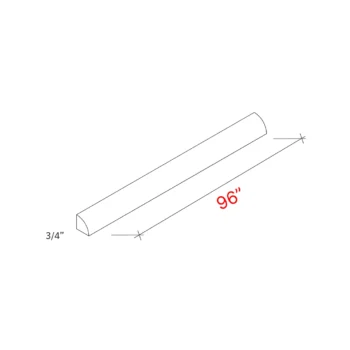 Shaker White 96_w Quarter Round Molding