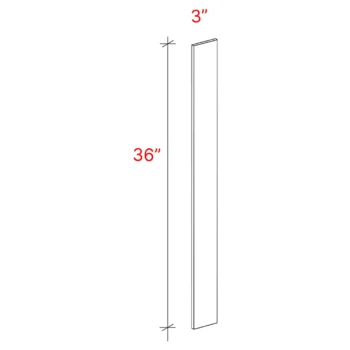 Shaker White Universal Filler 3 X 36
