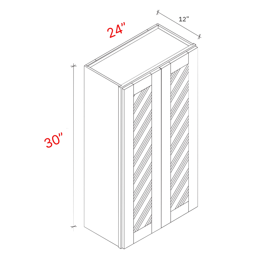 Wall cabinet two door 24Wx36Hx12D (1)