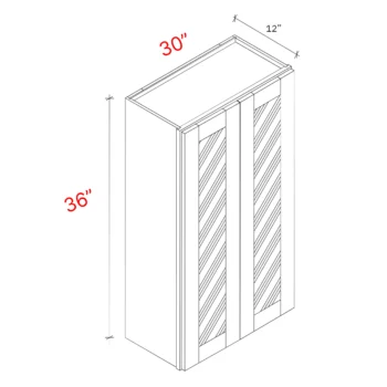 Wall cabinet two door 30Wx36Hx12D (1)
