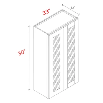Wall cabinet two door 33Wx30Hx12D