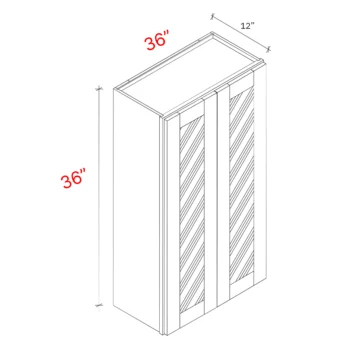Wall cabinet two door 36Wx36Hx12D