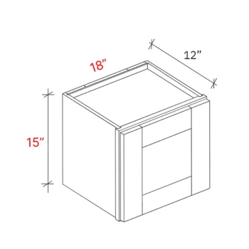 Shaker Grey 18_w X 15_h Wall Cabinet