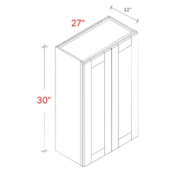 Shaker Grey 27_w X 30_h Wall Cabinet