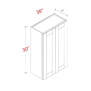 Shaker Grey 36_w X 30_h Wall Cabinet