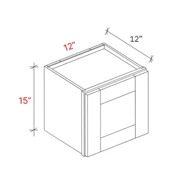 Shaker Natural 12_w X 15_h Wall Cabinet