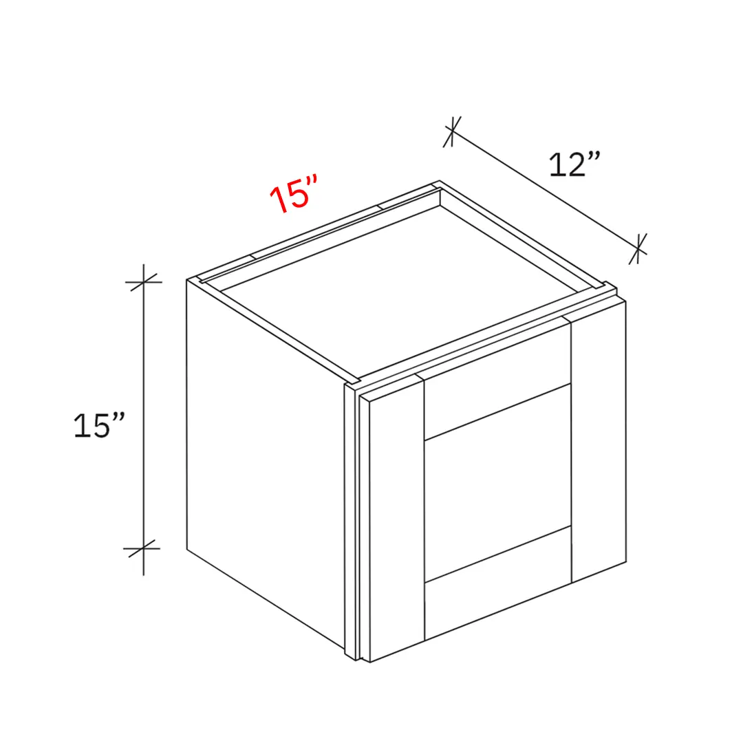 Shaker Natural 15_w X 15_h Wall Cabinet