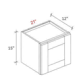 Shaker Natural 21_w X 15_h Wall Cabinet