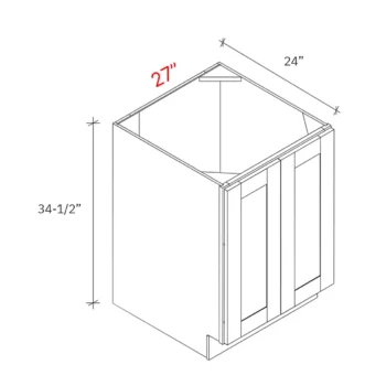 Shaker Natural 27_w Base Cabinet - Full Height