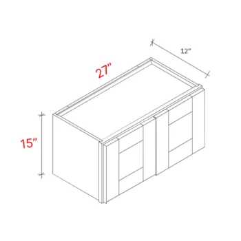 Shaker Natural 27_w X 15_h Wall Cabinet
