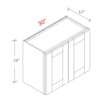 Shaker Natural 30_w X 24_h Wall Cabinet