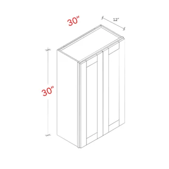 Shaker Natural 30_w X 30_h Wall Cabinet