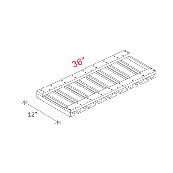 Shaker Natural 36_w Glass Stem Holder