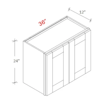 Shaker Natural 36_w X 24_h Wall Cabinet