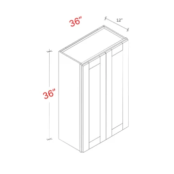 Shaker Natural 36_w X 36_h Wall Cabinet (1)