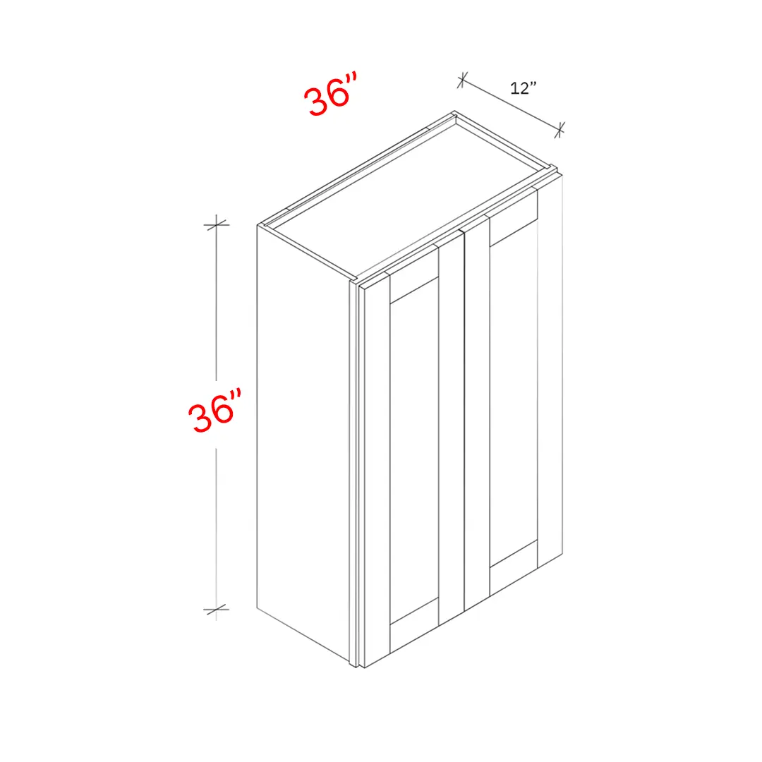Shaker Natural 36_w X 36_h Wall Cabinet (1)