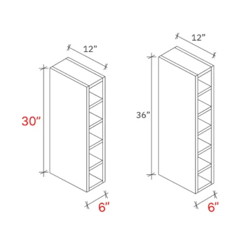 Shaker Natural 6_w X 30_h X 12_d Wine Cube