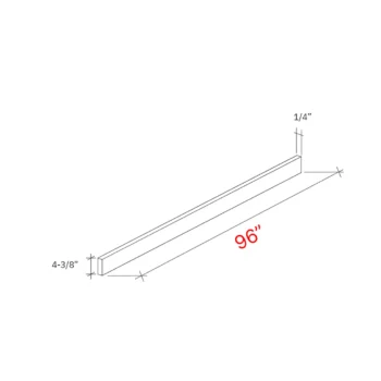 Shaker Natural 96w X 4 38h Toe Kick