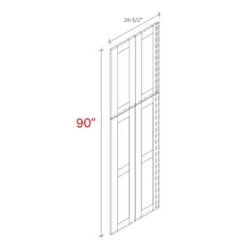 Shaker Natural Deco Door - 90_h Tall Cabinet