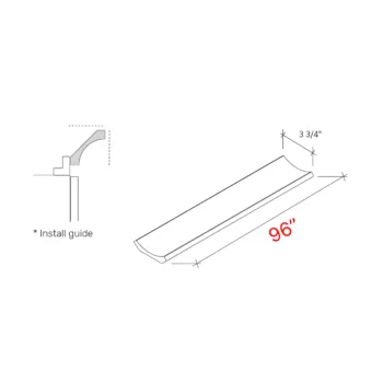 cove starter width 96w