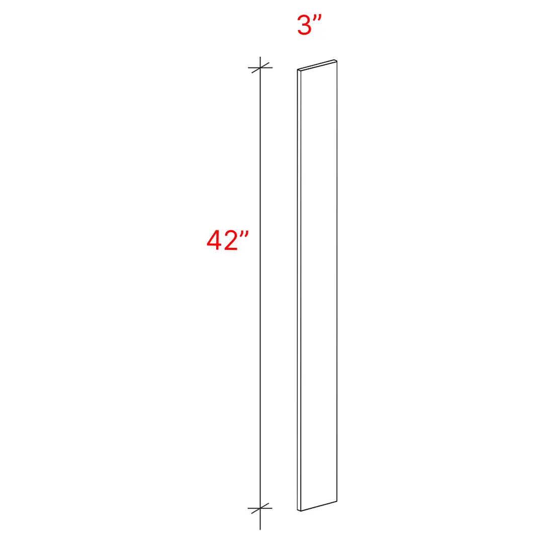 Bevel White Universal Filler 3" X 42"
